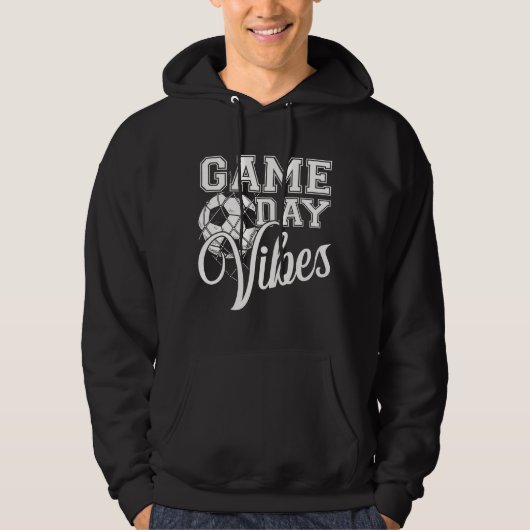 Game Day Vibes Soccer Hoodie (Voorkant)