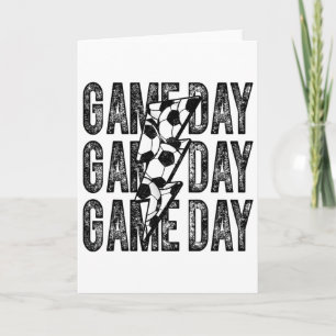 Game Day Voetbal Bliksemschicht Voetbal Moeder Vad Kaart