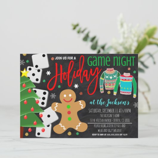 Game de vacances Night Party Invitation (Debout devant)