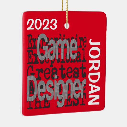 Game Designer Buitengewoon CUSTOM Keramisch Ornament (Rechts)