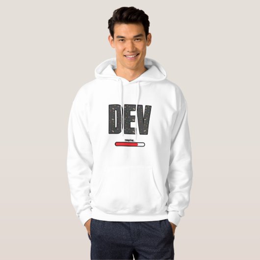 Game Dev Compiling - Red Compiling Hoodie (Voorkant volledig)