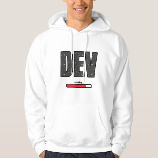 Game Dev Compiling - Red Compiling Hoodie (Voorkant)