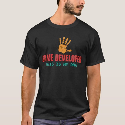 GAME DEVELOPER DIT IS MIJN DNA - GAME DEV T-SHIRT (Voorkant)