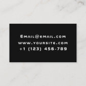 Game Developer Tester Joystick Controller Modern Visitekaartje (Achterkant)