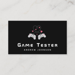 Game Developer Tester Schattigee Joystick Controll Visitekaartje