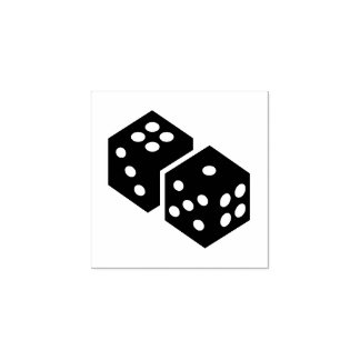 "Game Dice" Rubberen stempel