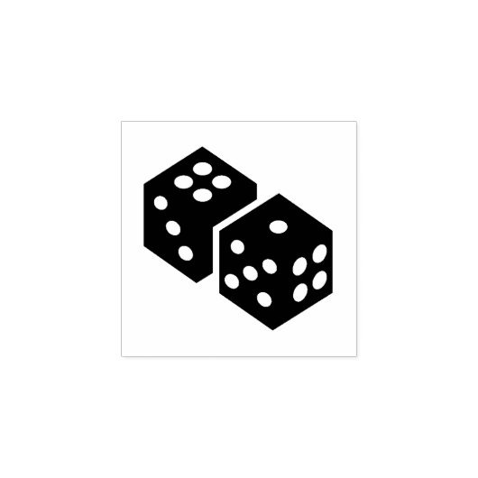 "Game Dice" Rubberen stempel (Afrduk)