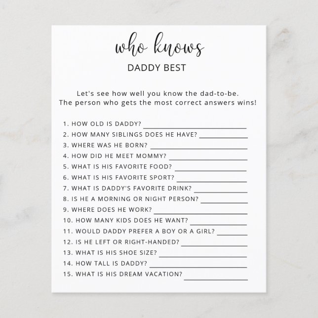 Game die DADDY het beste kent (Voorkant)