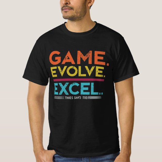 Game Evolve Excel T-shirt (Voorkant)