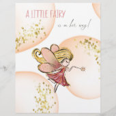Game Fairy Whimsical Ladybug Baby Bingo Flyer (Achterkant)