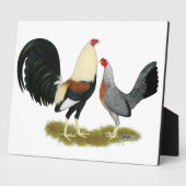 Game Fowl Pair Fotoplaat (Zijkant)