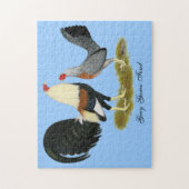 Game Fowl Pair Legpuzzel (Verticaal)