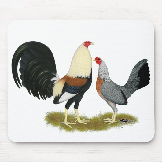 Game Fowl Pair Muismat (Voorkant)