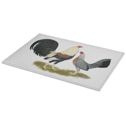 Game Fowl Pair Snijplank (Hoek)