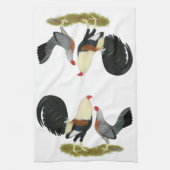 Game Fowl Pair Theedoek (Verticaal)