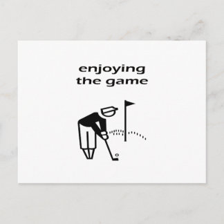 Game Golf-design Briefkaart