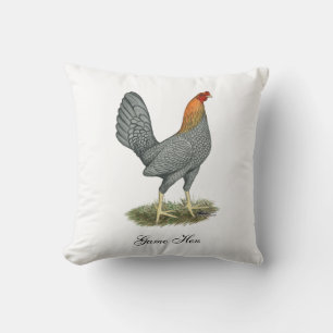 Game Hen Blauw Rood Kussen