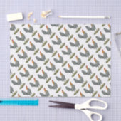 Game Hen Blauw Rood Tissuepapier (Craft)