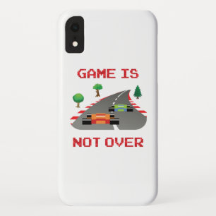 Game is niet voorbij Gepixelde videogame iPhone XR Hoesje