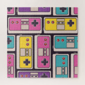 Game Joysticks Kleurrijke  behang Legpuzzel (Horizontaal)