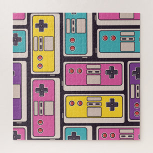 Game Joysticks Kleurrijke  behang Legpuzzel