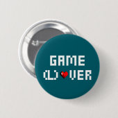 Game (L) Over Ronde Button 5,7 Cm (Voorkant /achterkant)