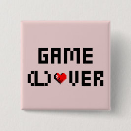 Game (L) Over Vierkante Button 5,1 Cm