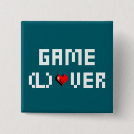 Game (L) Over Vierkante Button 5,1 Cm