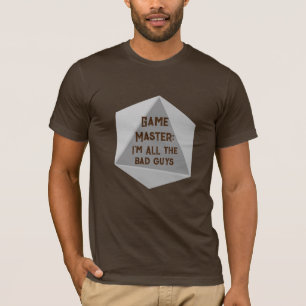 Game Master Ik ben de slechteriken Mannen T-shirt