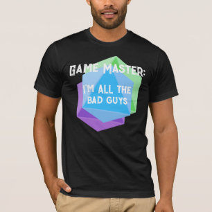 Game Master Ik ben de slechteriken Mannen T-shirt