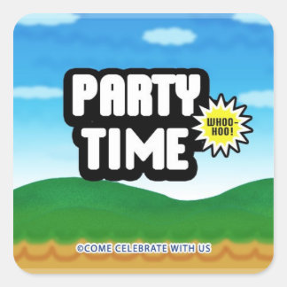 Game Menu Uitnodiging Envelop Sticker Seal