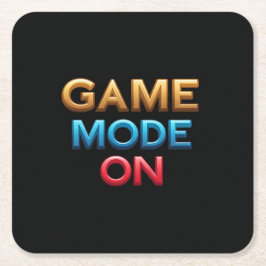 Game Mode On Vierkante Kartonnen Onderzetter