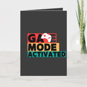 Game Modus Geactiveerde Gamer Controller Kunst Kaart