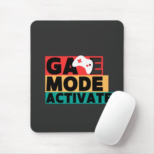 Game Modus Geactiveerde Gamer Controller Kunst Muismat (Met muis)