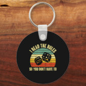 Game Night Adults Funny Board Games I Read The Rul Sleutelhanger (Voorkant)