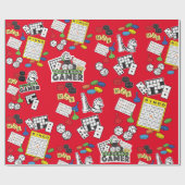 Game Night, Board Games en Word Puzzles Cadeaupapier (Vlak)