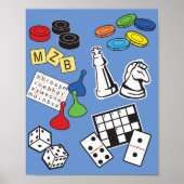 Game Night, Board Games en Word Puzzles Poster (Voorkant)
