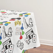 Game Night, Board Games en Word Puzzles Tafelkleed (Voorbeeld)