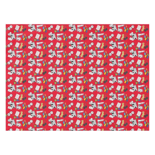 Game Night, Board Games en Word Puzzles Tafelkleed (Voorkant (Horizontaal))