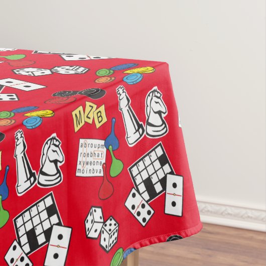 Game Night, Board Games en Word Puzzles Tafelkleed (Voorbeeld)