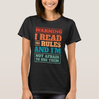 Game Night Fun Ik lees de regels in Game Night Hos T-shirt