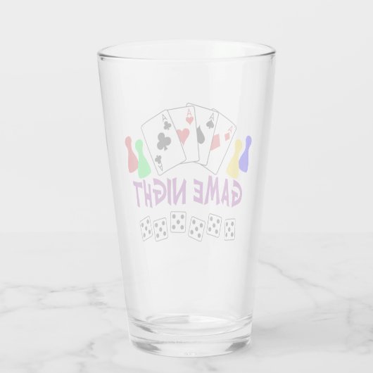 Game Night Glas (Achterkant)