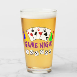 Game Night Glas