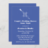 Game Night Paar bruiloft douche uitnodiging (Voorkant / Achterkant)