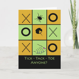 Game Night Party Uitnodiging, Tic Tac Toe Humor