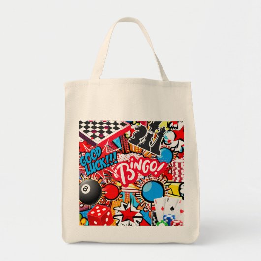Game Night Tote Bag (Voorkant)