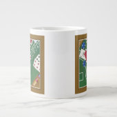 Game of Blackjack with Chips by Chariklia Zarris Extra Grote Mok (Voorkant)