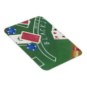 Game of Blackjack with Chips by Chariklia Zarris Magneet (Rechterzijde)