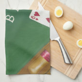 Game of Blackjack with Chips by Chariklia Zarris Theedoek (Quarter Fold)