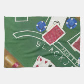 Game of Blackjack with Chips by Chariklia Zarris Theedoek (Horizontaal)